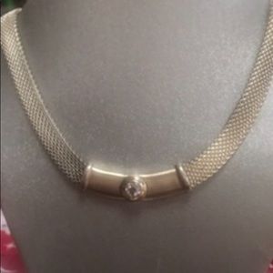 Sterling Silver Jewel Necklace 925